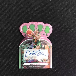 2022-23 Crown Royale Dale Ellis Pink Autograph Auto 37/49 Supersonics - Picture 1 of 2