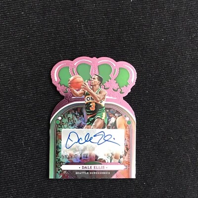 Crown Royale Dale Ellis 2022-23 rosa autógrafo automático 37/49 Supersonics Foto 1 de 2