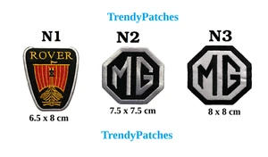 Car Sports Logo MG Rover Iron On Sew On Embroidered Patch Jacket Jeans Fabric - Foto 1 di 1