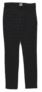 HUE Women's windowpane Loafer Legging medium8-10 waist 27" inseam 29" Black - Picture 1 of 7