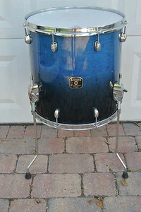 GRETSCH 14" CATALINA MAPLE GLOSS BLUE FADE FLOOR TOM for YOUR DRUM SET! #V956 - Picture 1 of 9