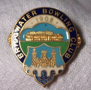 BRIDGEWATER Bowling Club Est. 1908 ~ Pin de solapa con insignia esmaltada - Imagen 1 de 2