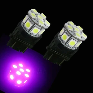 2x 3157 CK SRCK 13 SMD 5050 LED Purple Direction Turn Signal Light Lamp Bulb - Picture 1 of 7