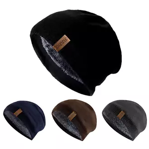 Unisex Long Beanie Winter Mütze Herren Damen Slouch Warme Thermo Cap - Bild 1 von 9