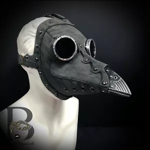 Plague Doctor Mask Long Nose Raven Bird Mask for Halloween Cosplay Costume NEW - Picture 1 of 60