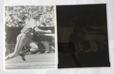 Negativo original y foto Larry Bowa Philadelphia Phillies fotografía de béisbol Foto 1 de 4