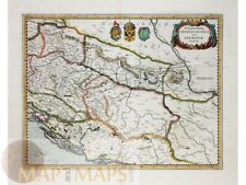 Sclavonia, Croatia, Bosnia, cum Dalmatiae Parte, Hondius 1630