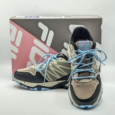 Zapatos deportivos y de trail FILA "Quadrix" para mujer (aqua-plateado-coral) NUEVOS - EE. UU. Talla 6 Foto 1 de 4