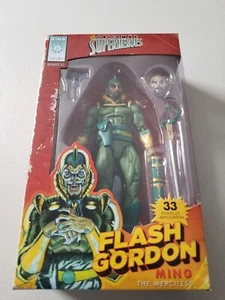 NECA KING FEATURES FLASH GORDON #3 MING THE MERCILESS ACTION FIGURE BNIP - Picture 1 of 8