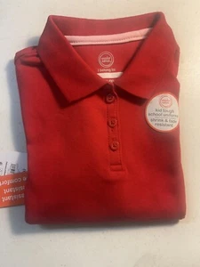 Wonder Nation Short Sleeve Polo Kids S(6-6x) Red School Uniform New  - Picture 1 of 5