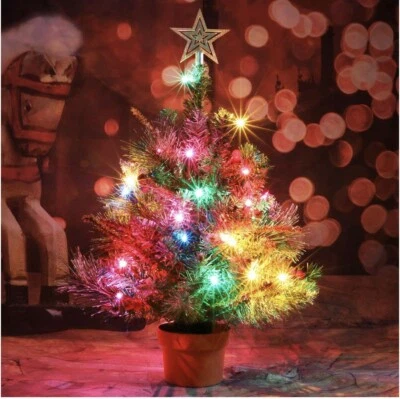 Holiday Time Prelit 50 luces transparentes incandescentes, Norfolk en maceta porche Artificia Foto 1 de 4