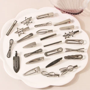 24PCS Girls Geometric metal hair clips barrette slidee grips hair clip hairpins⇘ - Picture 1 of 26