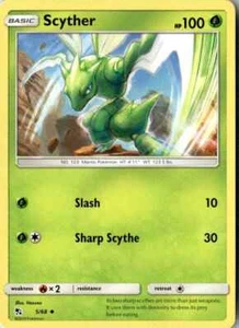 2019 SUN & MOON HIDDEN FATES SCYTHER 5/68 - Picture 1 of 2