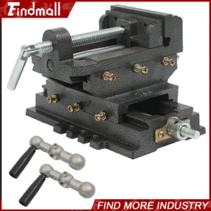 4" Cross Drill Press Vise X-Y Clamp Heavy Duty Machine Slide Metal Milling 2 Way - Picture 1 of 12