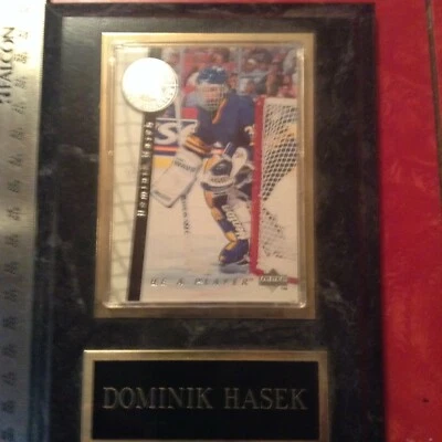 Buffalo Sabres Dominik Hasek Hockey Card Plaque - Image 1 of 3