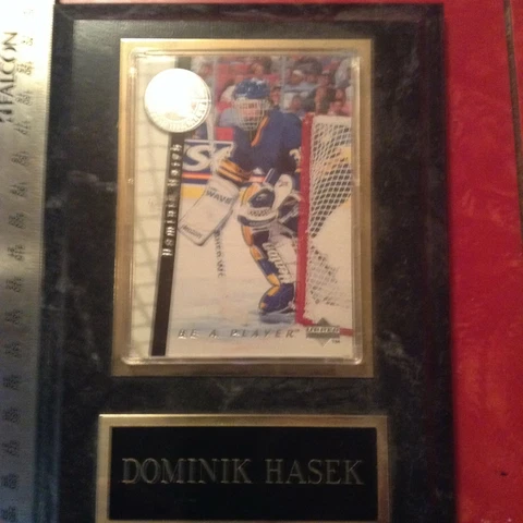 Buffalo Sabres Dominik Hasek Hockey Card Plaque Cover
