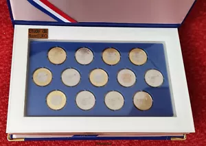 coffret ESSAI € d'alliage poinçonné essai de frappe monétaires 13 pièces EURO - Picture 1 of 5