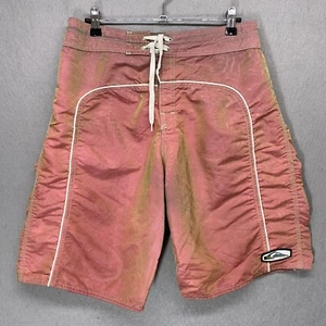 Vintage Quicksilver Boardshorts Herren 31 rosa schillernd Made in USA - Bild 1 von 12