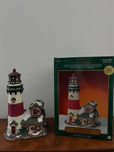 SANTA'S WORKBENCH 1999 Canoe Point Lighthouse CHRISTMAS VILLAGE 479-4780 - Picture 1 of 13