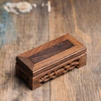 wenge wood holder for tea pot solid wood display mat for tea pet handmade small - Image 1 of 4