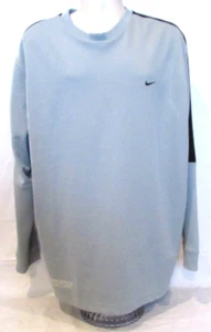 Nike Athletics Men's XXL Gray with Blue & White Pullover Shirt - Picture 1 of 7
