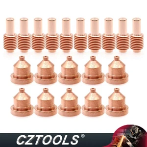 20pcs Plasma Electrode 192047 Tip 204325 40A for Miller ICE-40C ICE-40T/TM Torch - Picture 1 of 5