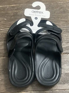 Aetrex Orthotic Flips Janey Sport Slides Size 6 Women Color Black Brand New! - Picture 1 of 11