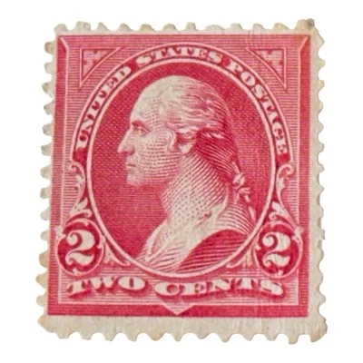 George Washington Carmine 2 Cent Stamp - Image 1 of 2