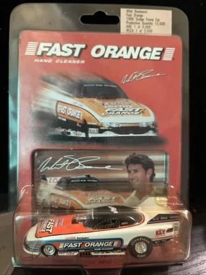 WHIT BAZEMORE FAST ORANGE 1995 DODGE FUNNY CAR NHRA 1/64 ACTION DIECAST CAR 9000 - Image 1 of 4