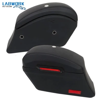 Hard Bags Saddlebags & Heavy Duty Mounting Kit For Yamaha Kawasaki Honda Classic Foto 1 de 4