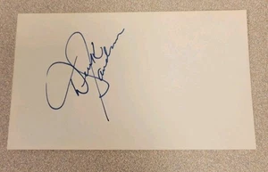 DEREK SANDERSON SIGNED 3x5 INDEX CARD NHL AUTOGRAPH BRUINS RANGERS BLUES AUTO - Bild 1 von 1
