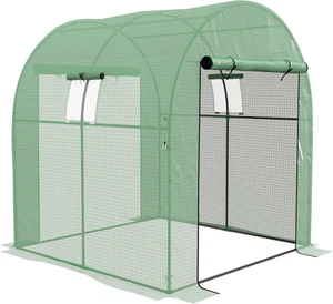 Serra a Tunnel per Orto 1.8X1.8X2M, Serra Da Giardino anti UV Con 2 Porte Avvolg - Foto 1 di 12