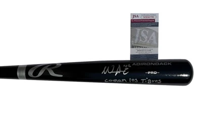 Wenceel Perez Signed & Inscribed "Comon Los Tigres" Bat Detroit Tigers JSA COA - Image 1 of 4