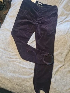 Womens Deep Purple New With Tags Corduroy Stirrup Leg Trousers - M&S - uk16 - Picture 1 of 7