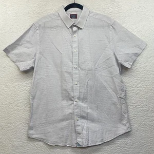UntuckIt Shirt Mens XL White Wehlener Slim Fit Linen Blend Button Down Casual - Picture 1 of 10