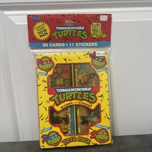 1989 Topps Teenage Mutant Ninja Turtles 88 Card 11 Sticker Set sealed Tote Pack - Picture 1 of 4