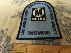 Vtg. Los Angeles County Metropolitan Transportation Authority Supervisor Patch - Picture 1 of 3