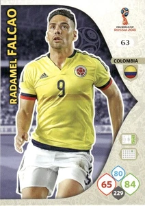 2018 Panini Adrenalyn XL FIFA Soccer World Cup Radamel Falcao Colombia #63 - Picture 1 of 2