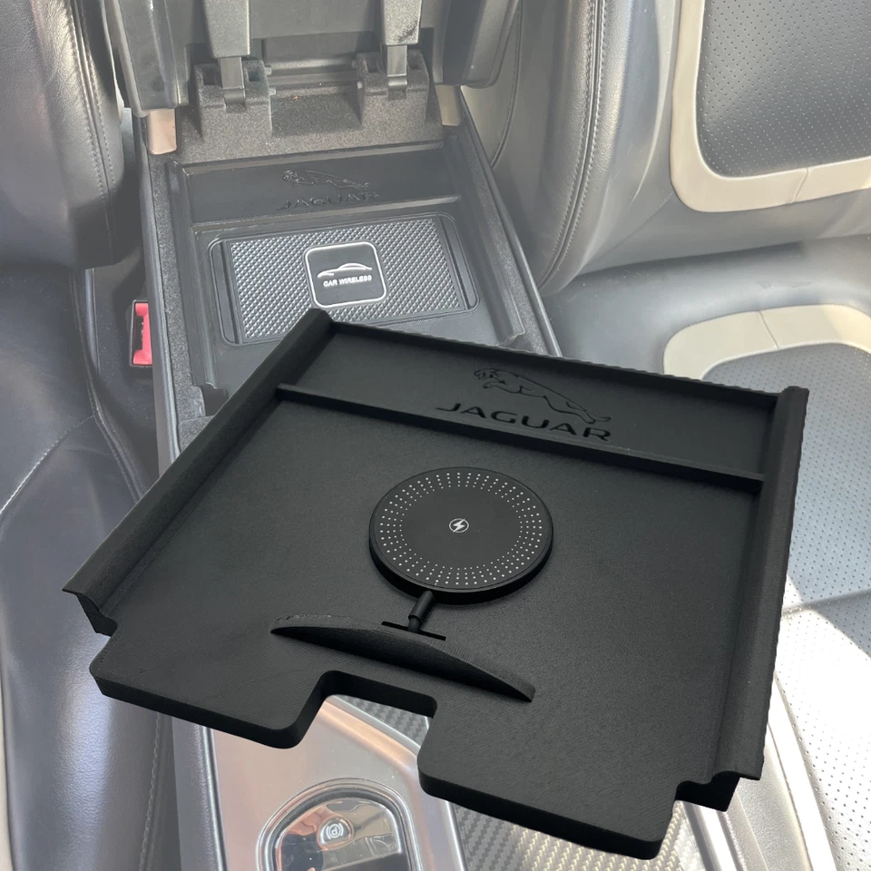 Bandeja de carga inalámbrica para teléfono MAGSAFE Jaguar XF 2009-2015 consola central magnética Foto 1 de 4