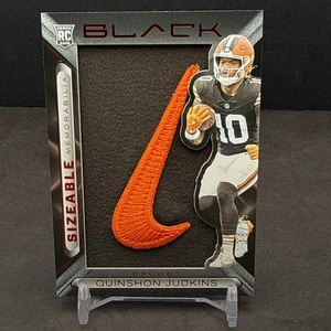 Quinshon Judkins 2025 Panini Black Rookie NIKE Patch FOTL Red 18/25 Browns DL1 - Picture 1 of 8