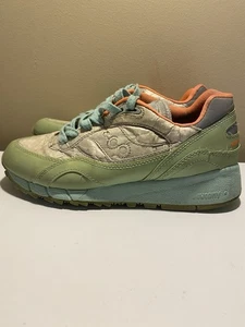 Womens Size 9 Men’s Size 7.5- Saucony Shadow 6000 Mint Green Silver Blue - Picture 1 of 5