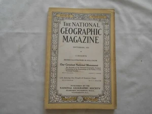 THE NATIONAL GEOGRAPHIC Magazine-SEPTEMBER,1921 - Picture 1 of 4