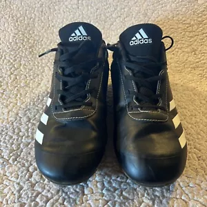 Adidas Baseball Cleats Size 6 Male Lace Up  064064715 Black - Picture 1 of 9