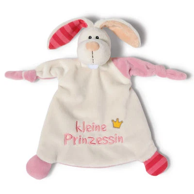 NICI Schmusetuch 40042 - NICI Schmusetuch Hase "Kleine Prinzessin" - 25x25cm