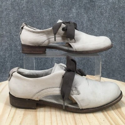 CAT Caterpillar Shoes Womens 9.5 Casual Kay Cut Out Oxfords Grey Leather Lace Up - Image 1 of 4