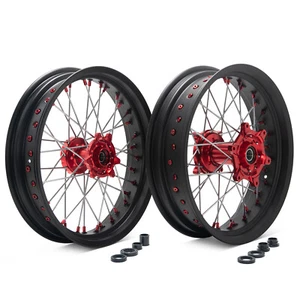 17" Supermoto Felgen Radsatz Radnabe für Honda CRF250R 2014-2024 CRF450R 13-24 - Bild 1 von 6