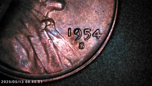 1954 S LINCOLN WHEAT CENT ERROR - DIE CHIP FILLED "9” - Picture 1 of 11
