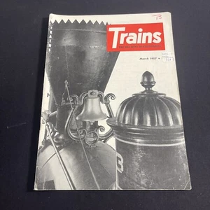 Trains Magazine of Railroading March 1957 Vintage Southbound Steam Rail Travel - Picture 1 of 13