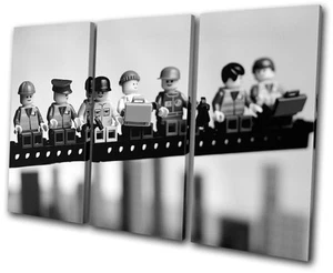Humour Lunch Brick Men TREBLE Leinwand Wand Kunst Bild drucken - Bild 1 von 1