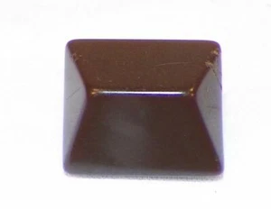 Vintage Chocolate Brown Bakelite Button Lozenge 2 Sew Thru Holes #31 - Picture 1 of 3